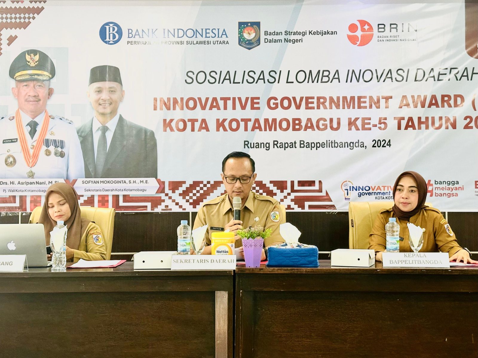 Sekda Kotamobagu Buka Pelaksanaan Sosialisasi Lomba Inovasi Daerah IGA 2024