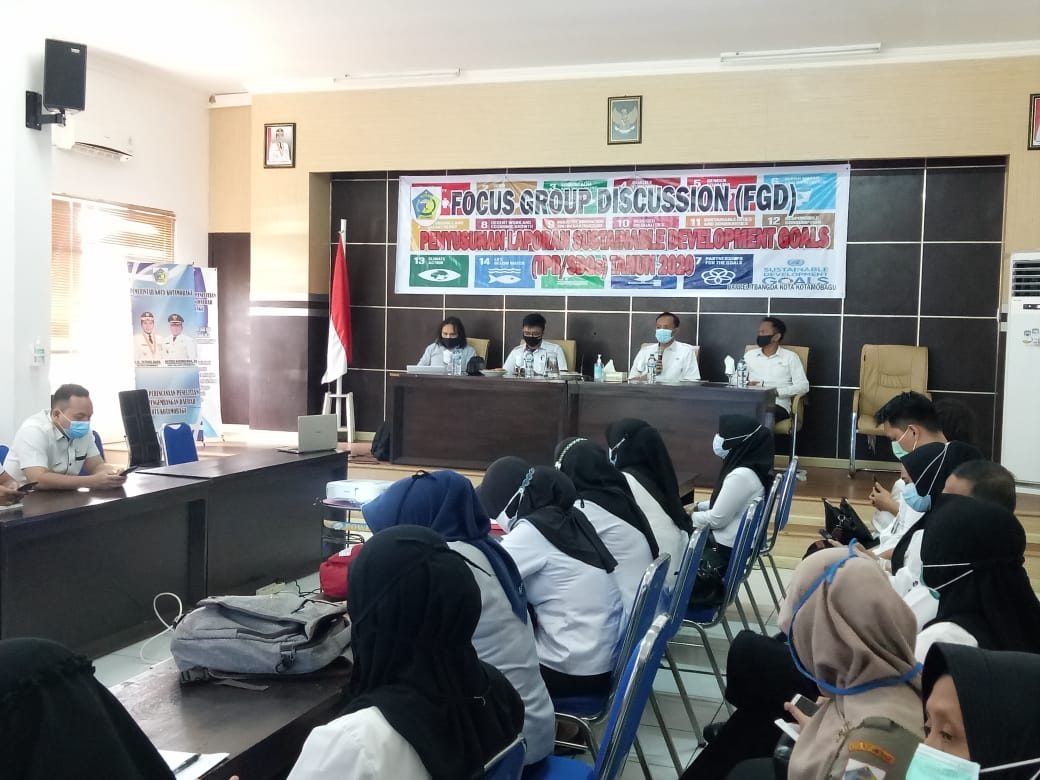 Bappelitbangda Kota Kotamobagu Melaksanakan Focus Group Discussion (FGD) Penyusunan Laporan Sustainable Development Goals (SDGs)