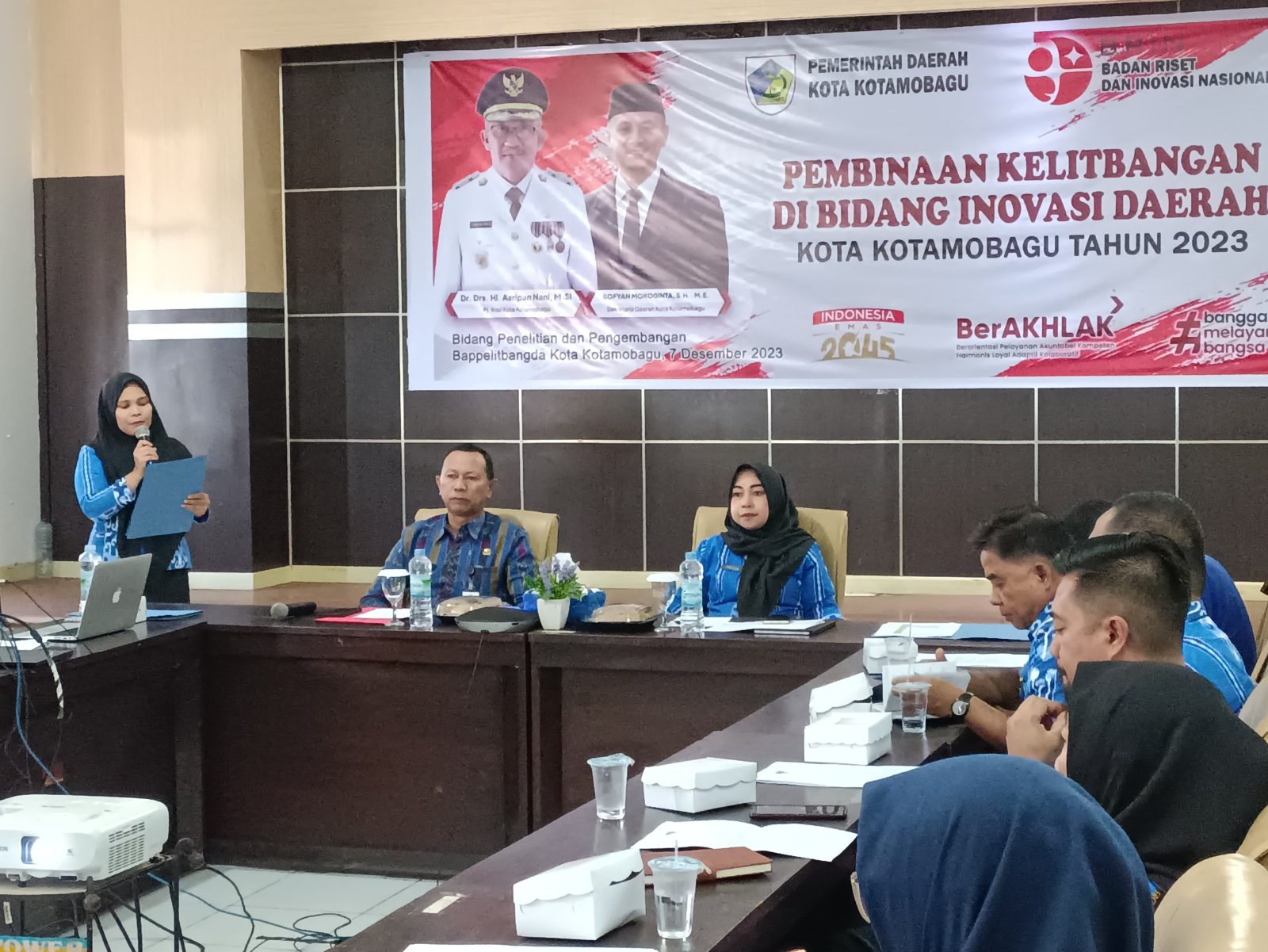 Pembinaan Kelitbangan di Bidang Inovasi Daerah di Gelar Oleh Bappelitbangda Kota Kotamobagu