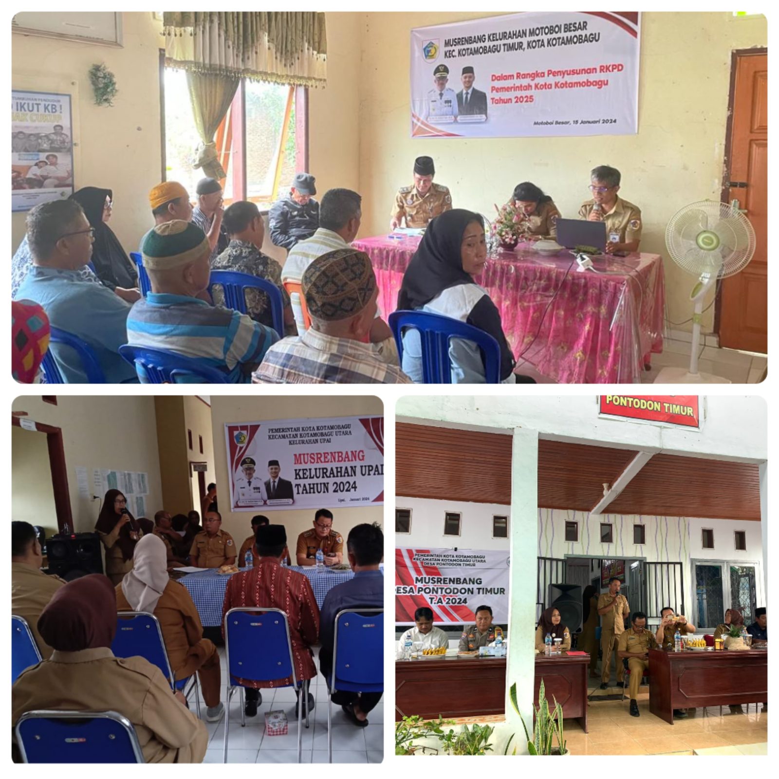 Bappelitbangda Menghadiri Kegiatan Musrenbang Desa dan Kelurahan di Kota Kotamobagu.