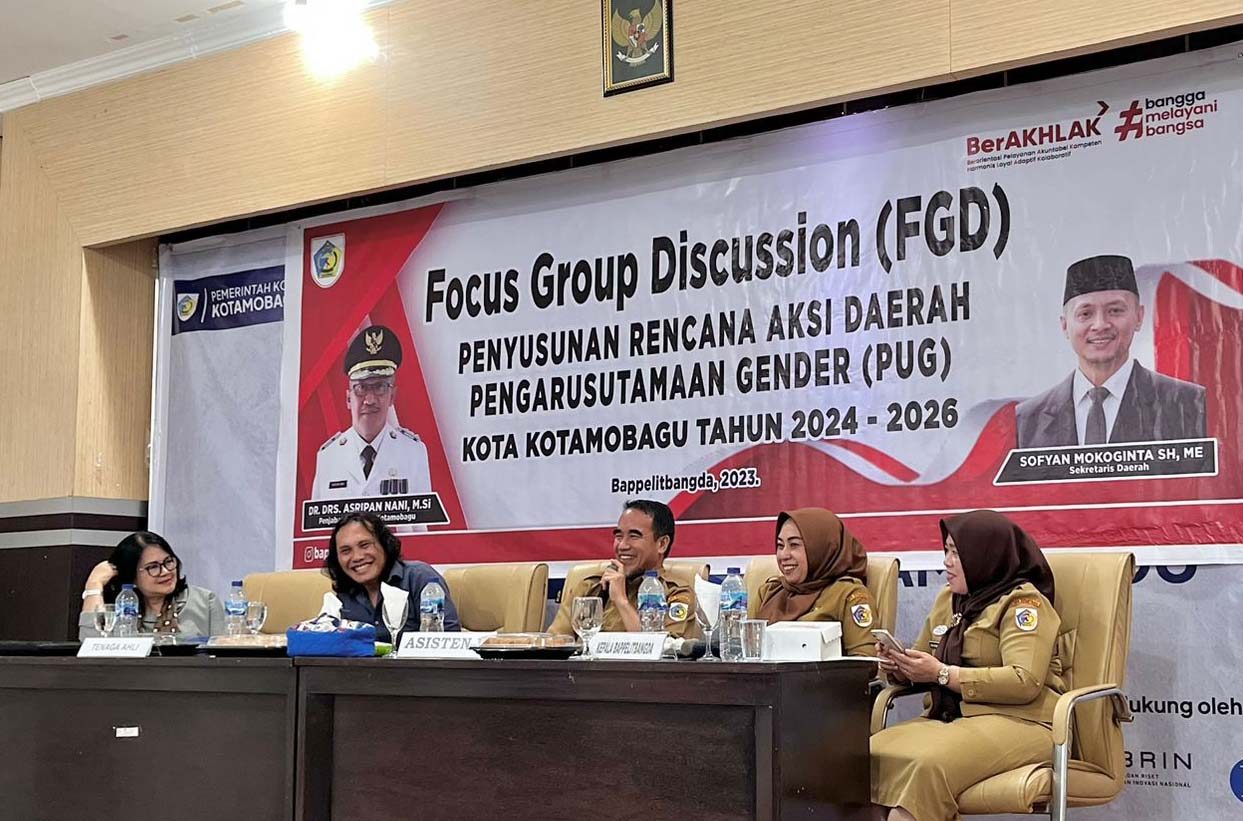 Pemkot Kotamobagu Gelar FGD Pengarusutamaan Gender